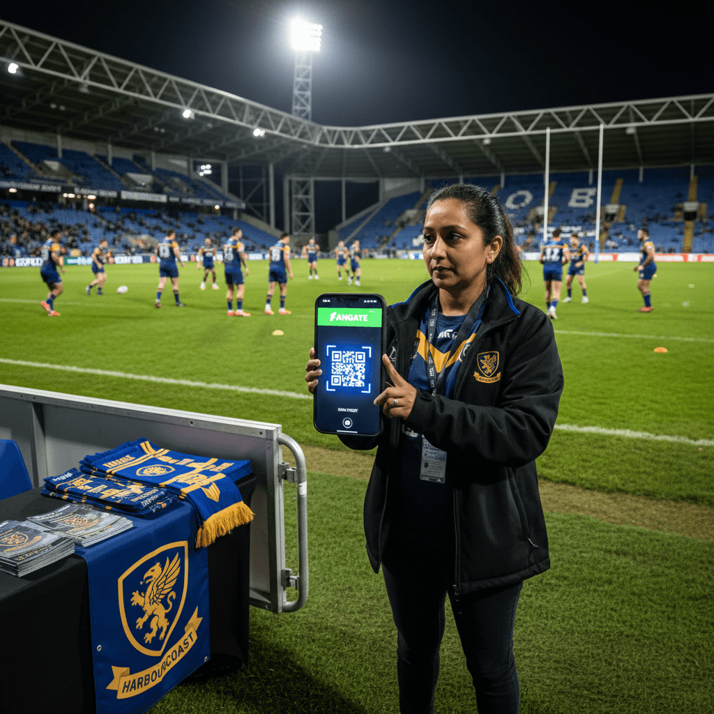 Semi-pro club using FANGATE Growth plan for matchday scanning